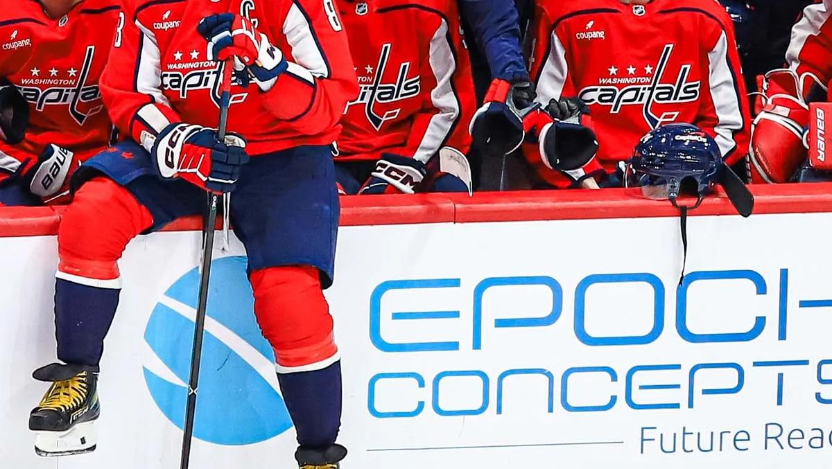 Washington Capitals' bench. 