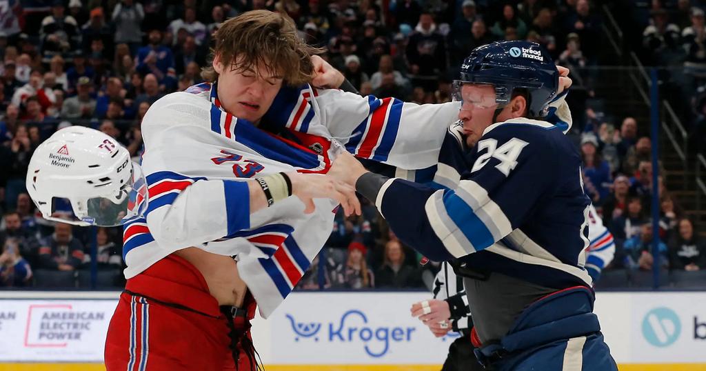 Matt Rempe-vs-Mathieu Olivier-Feat-USA TODAY Sports