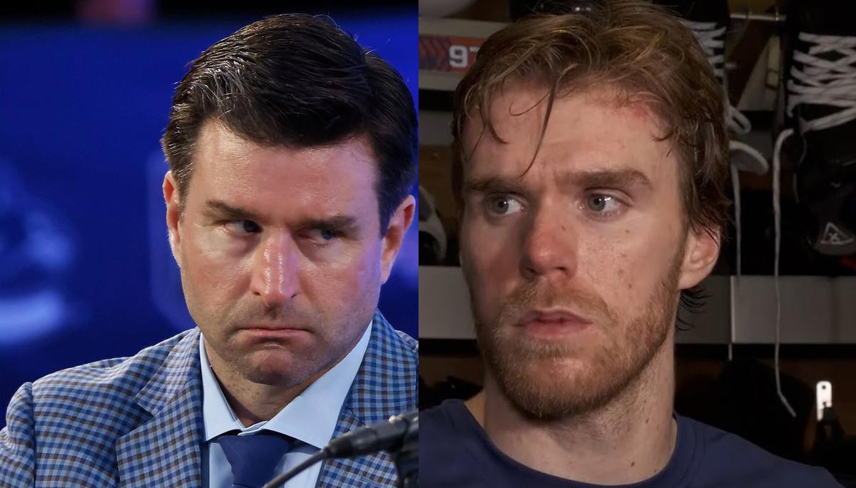 Chris Drury and Connor McDavid