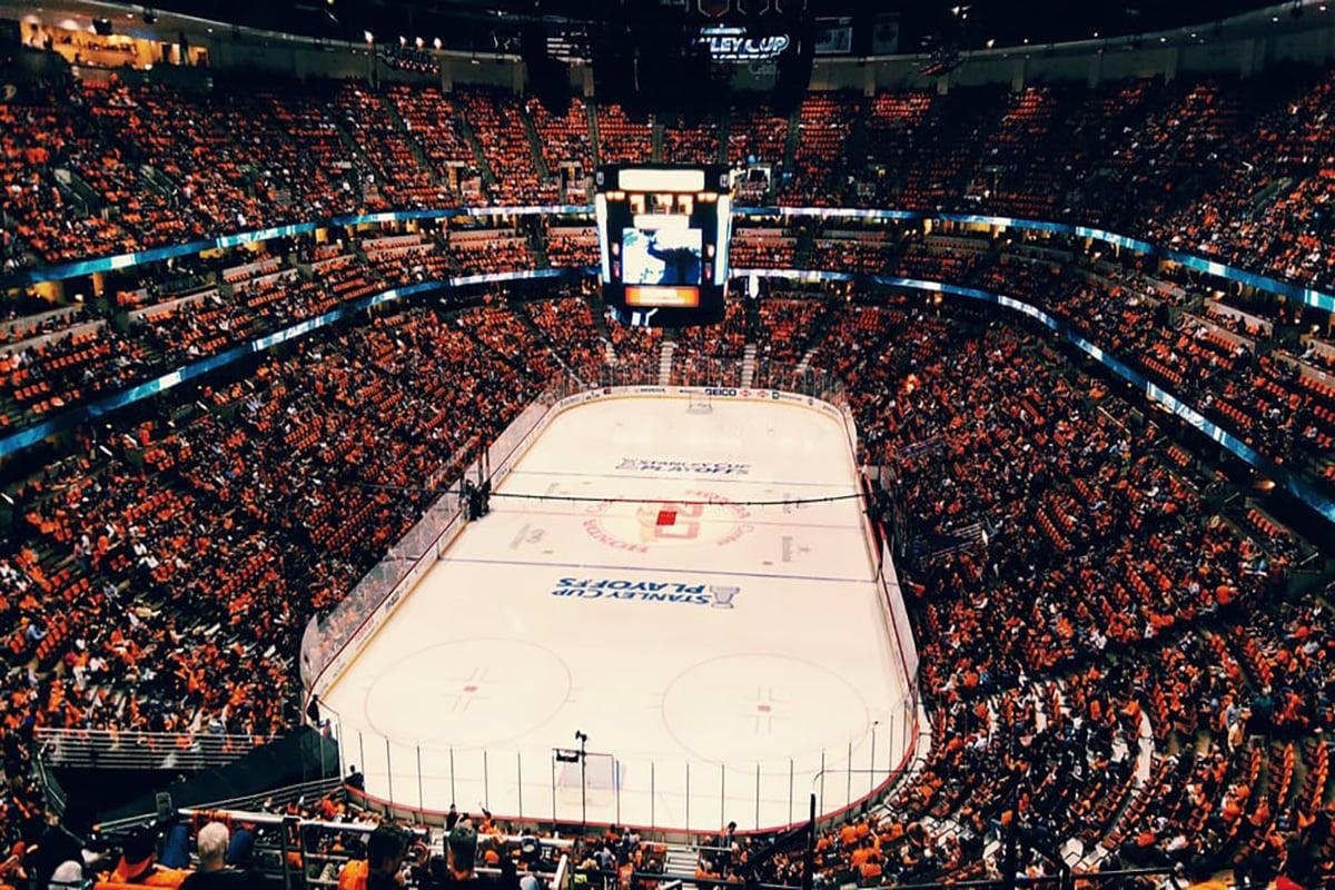 Ducks' arena. 