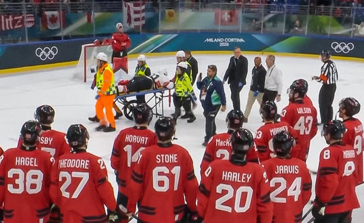 Kevin Fiala was stretchered off the ice.