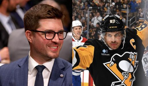 Kyle Dubas and Sidney Crosby 