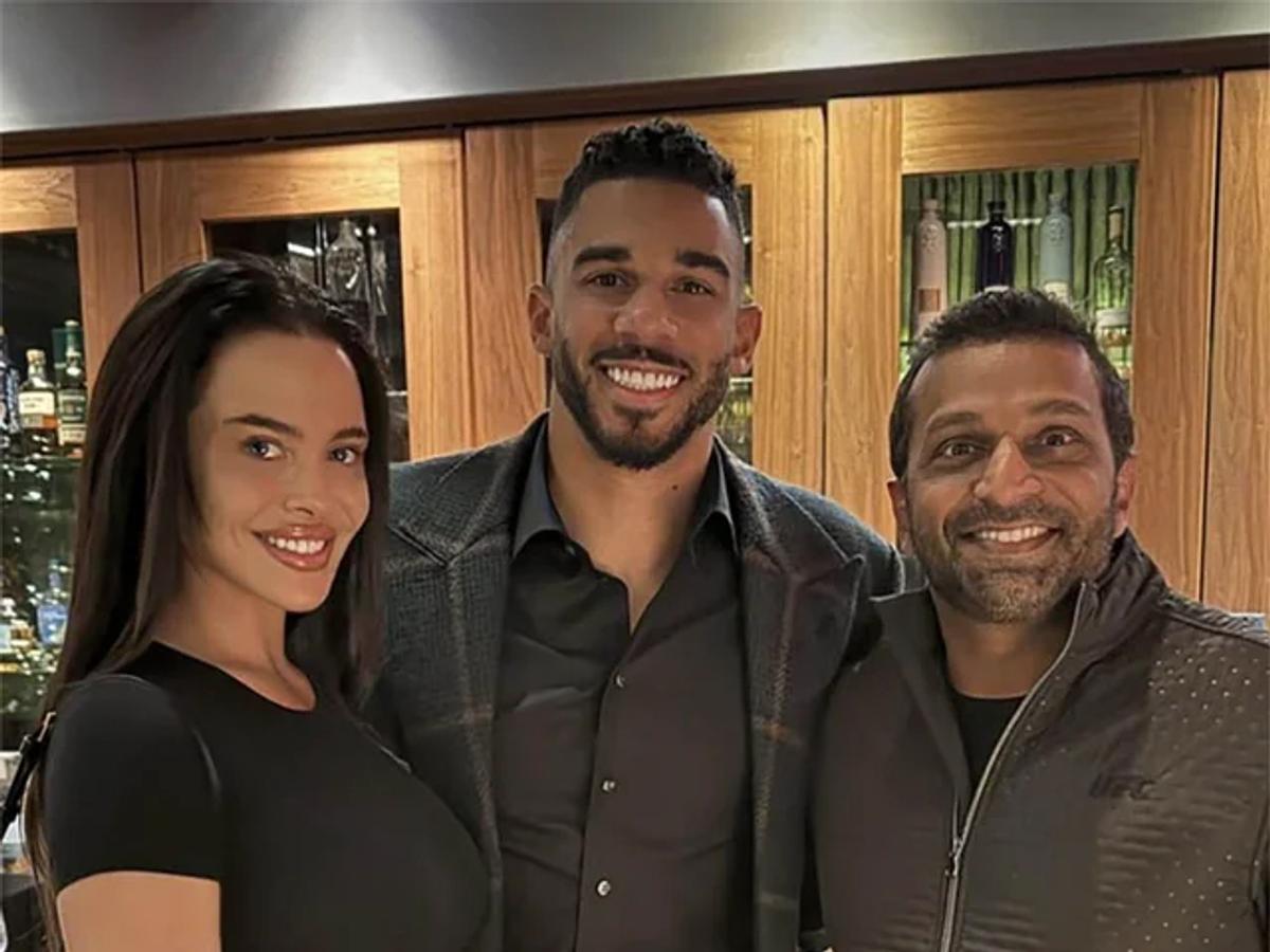 Evander Kane and FBI director Kash Patel 