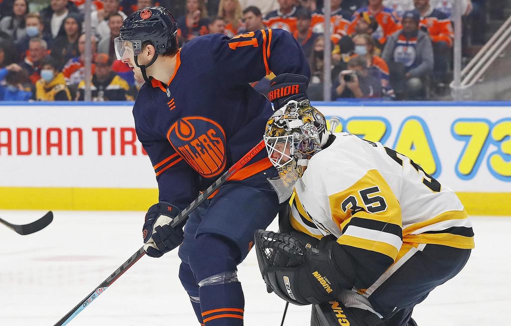 Zach Hyman and Tristan Jarry. 