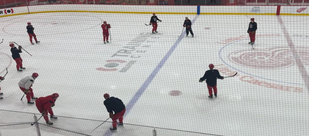 Red Wings' practice 