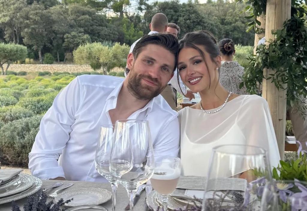 Leon Draisaitl and his wife Celeste. 