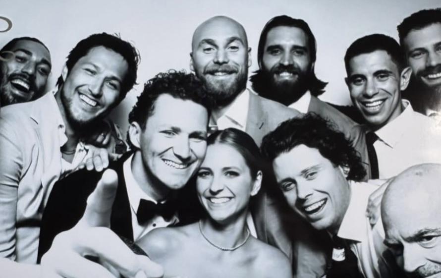 Matthew Tkachuk's wedding 