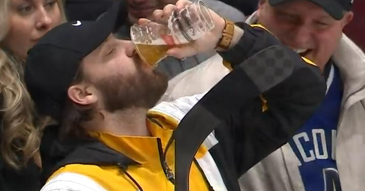 Fan-Chugs-Beer