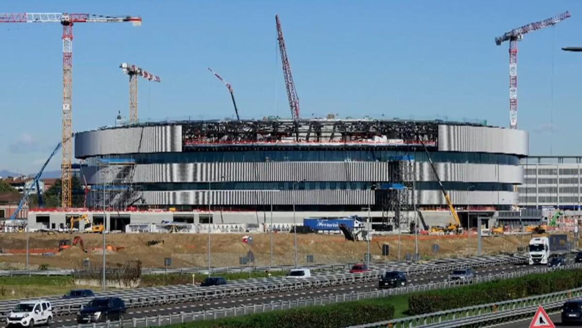 Olympic hockey arena in Milan. 