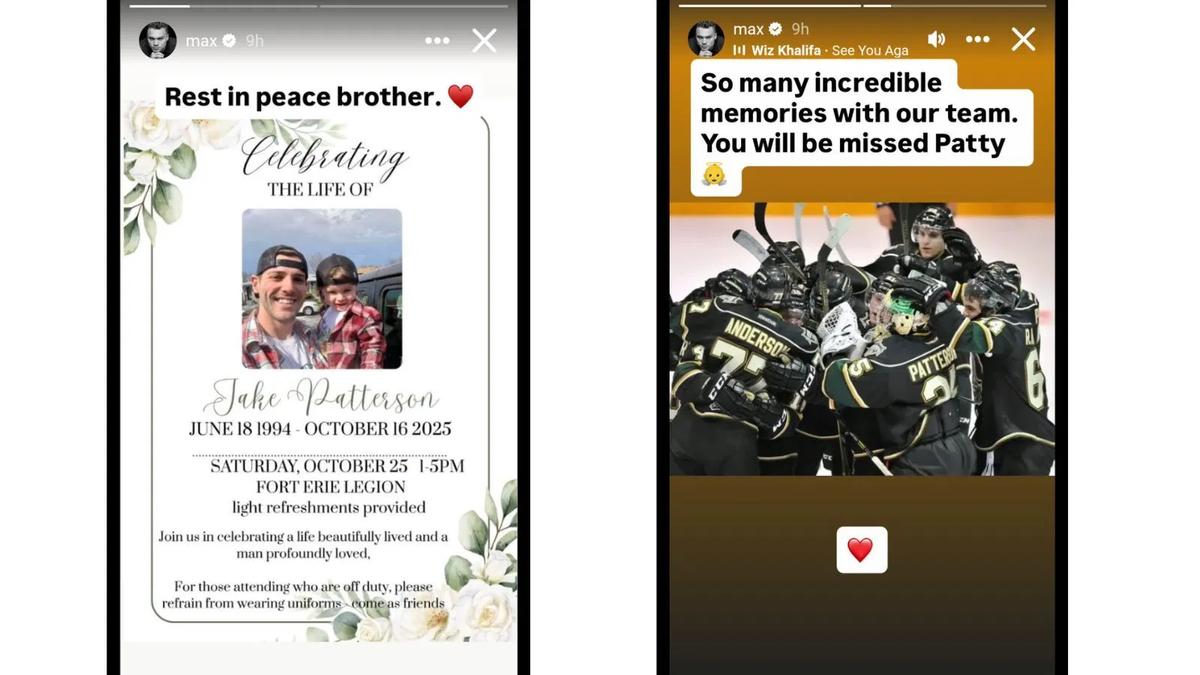 Max Domi's tribute to Jake Patterson