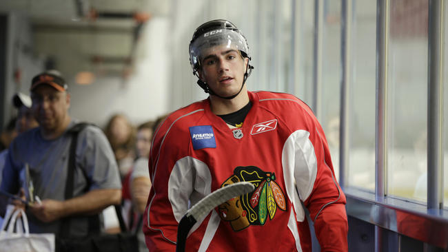 Postgame with prospect forward