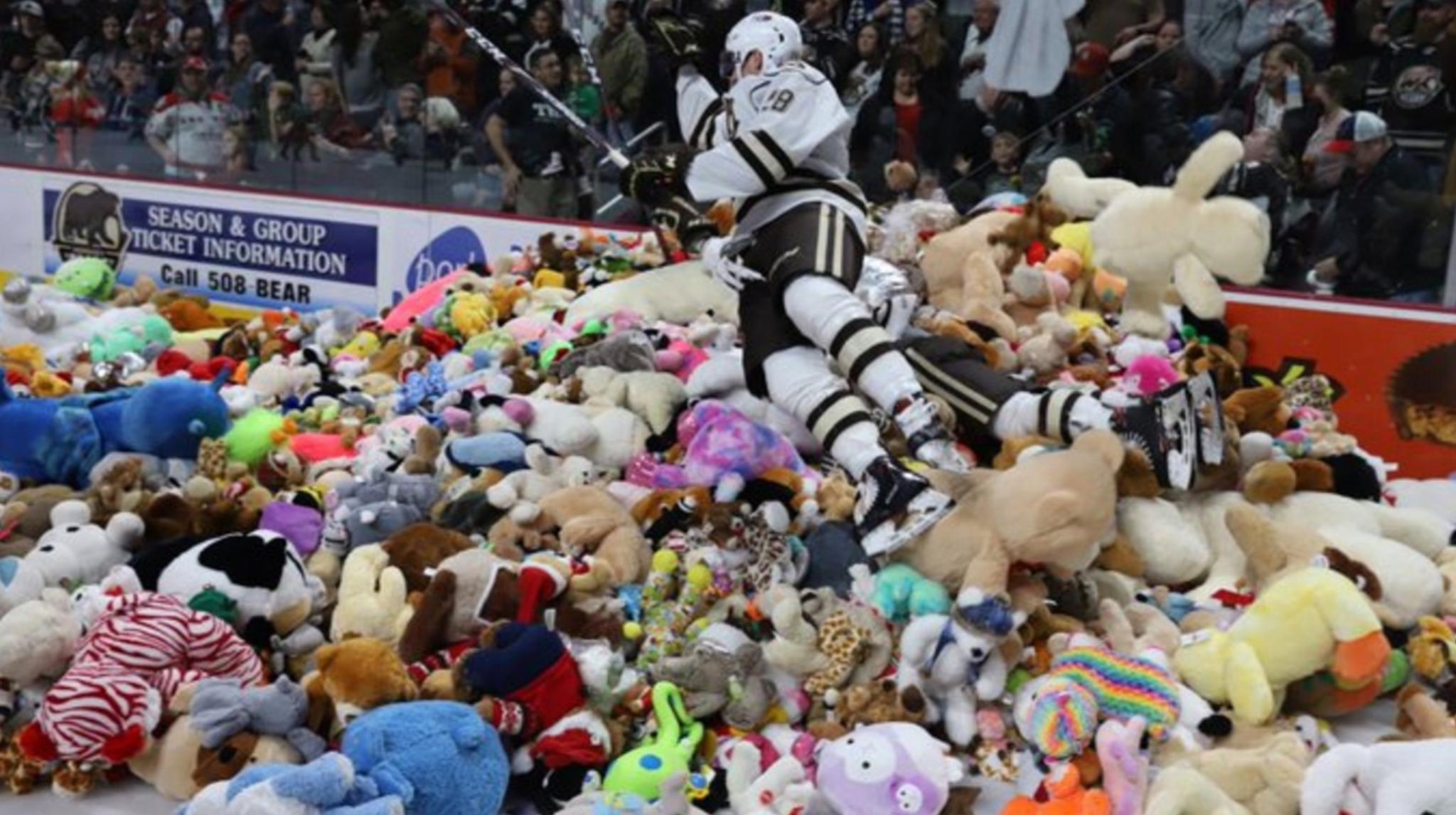 Teddy Bear Toss sets new world record on Sunday night!