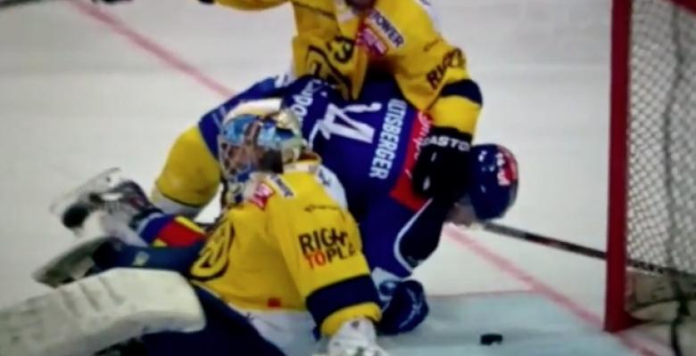 (VIDEO): Player denies his own goal, with his face!