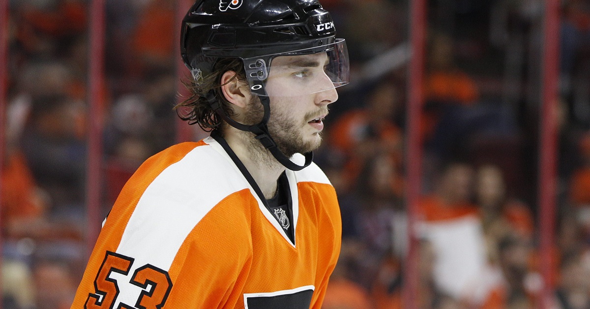 Shayne Gostibehere fires off an absolutely bomb in tonight;s exhibition game.