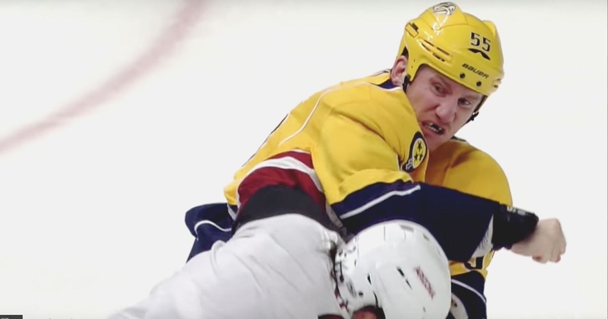 Gotta see it: Cody McLeod’s Heavy Rights Make Schenn Bend the Knees.