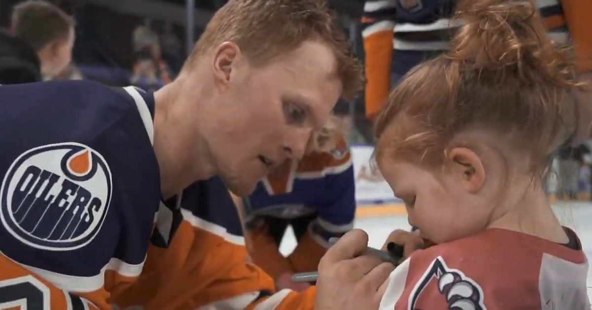 Colby Cave's interaction with a young fan now takes on a whole new meaning.