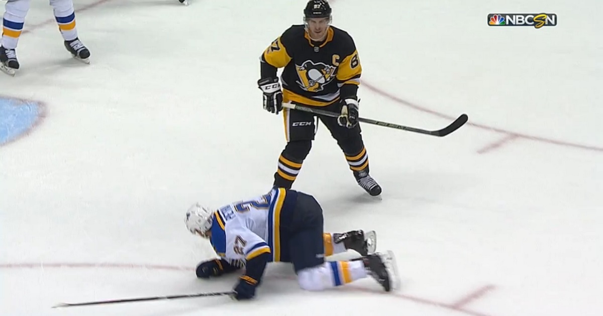 Frustration from Crosby leads to a cheap shot on Pietrangelo.