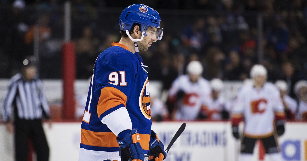 Tavares celebrates his overtime winner by punching his teammate in the face.
