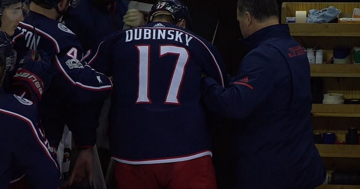Dubinsky doesn't know where he is after taking a beating from Kassian.