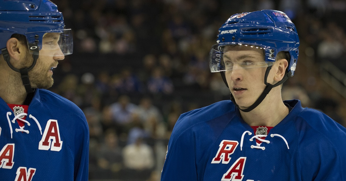 Watch top college prospect Jimmy Vesey score his first in the NHL.