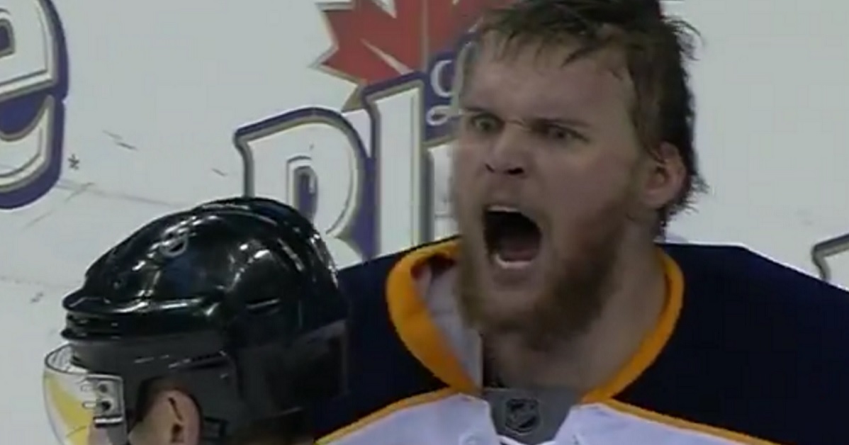 Watch Robin Lehner snap on his own team after getting pulled tonight!