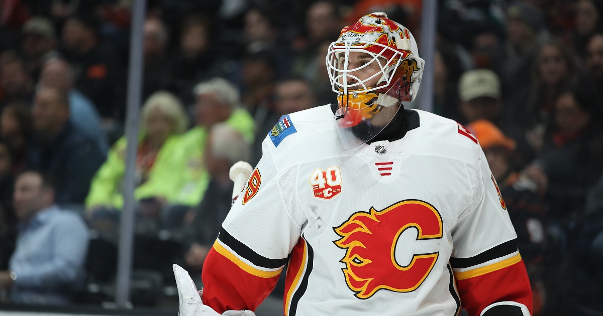 Flames appear to have picked their starting goaltender.