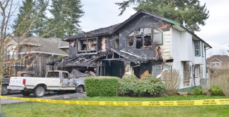 Former NHLer arrested for burning down his father's home.
