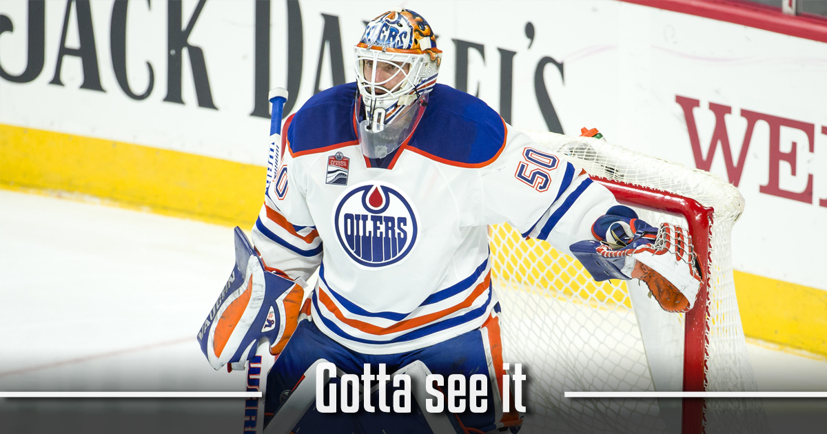 Gotta see it: GOALTENDER nets his first goal of his career!