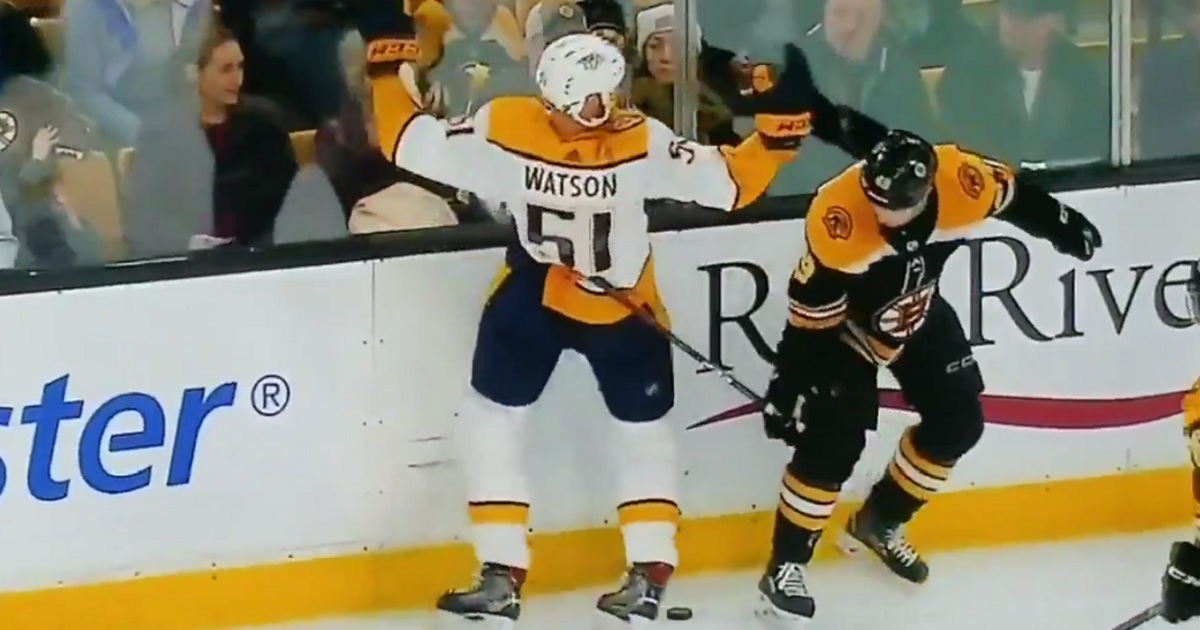 Jack Edwards destroys Austin Watson on the Bruins broadcast.