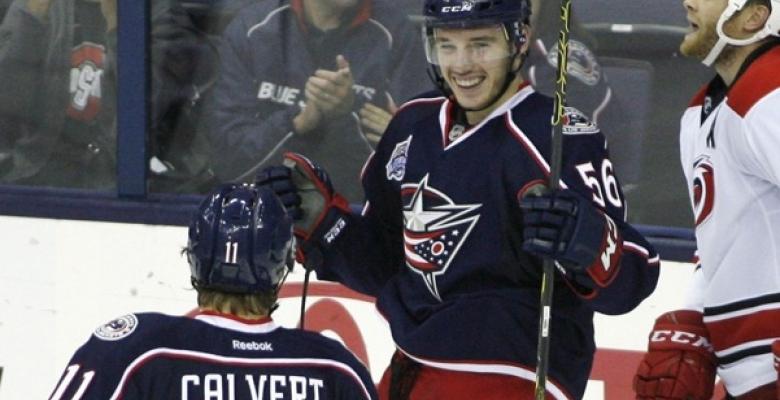 (VIDEO): Blue Jackets' Marko Dano clowns Michal Jordan with disgusting move.