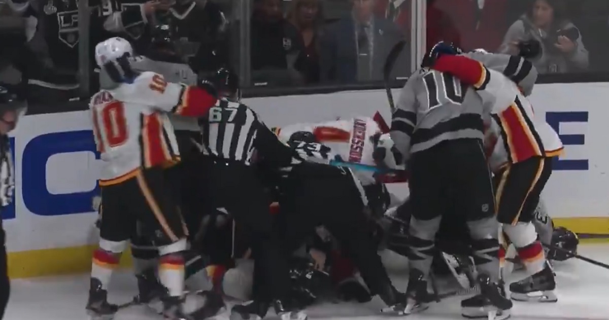 Doughty and Tkachuk at it again and then all hell breaks loose!