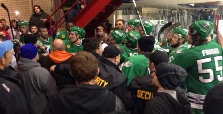 (VIDEO): A fan and two players arrested after fight breaks out!