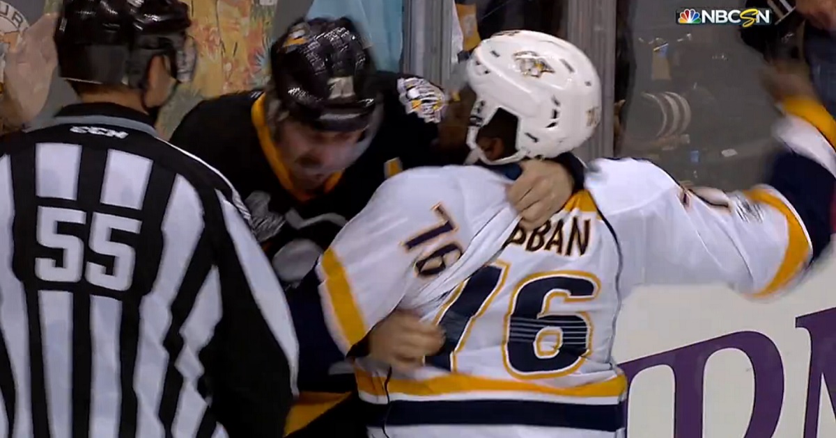 Malkin and Subban drop the gloves in Game 2 of the Cup Final!