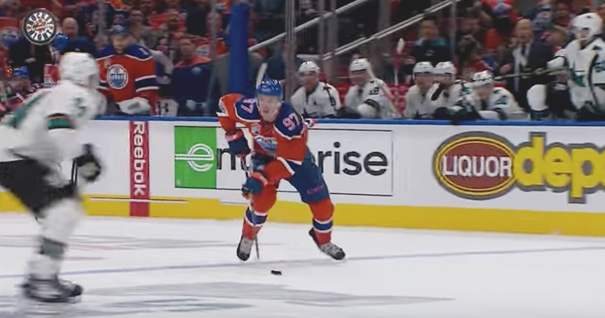 Watch Connor McDavid scores an absolutely insane goal late in the 3rd.