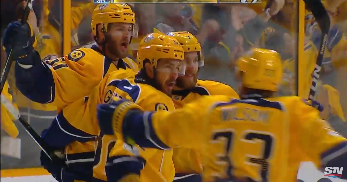 Predators stun Anaheim early with a quick goal on their replacement goaltender.