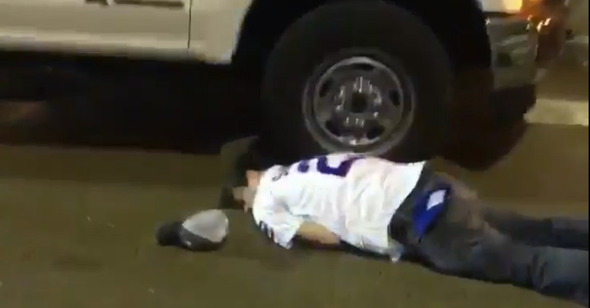 Shocking video shows Indians fan knock out Cubs fan after World Series.