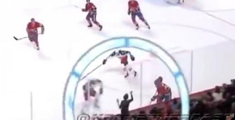 Video: Fan banging on the glass learns lesson the hard way!