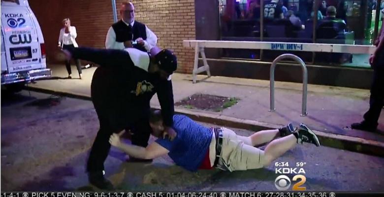 Fans brawl after Game 5 of the Stanley Cup Final.