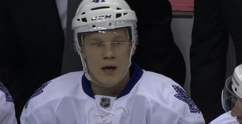Soshnikov scores his first career goal and he is pumped!