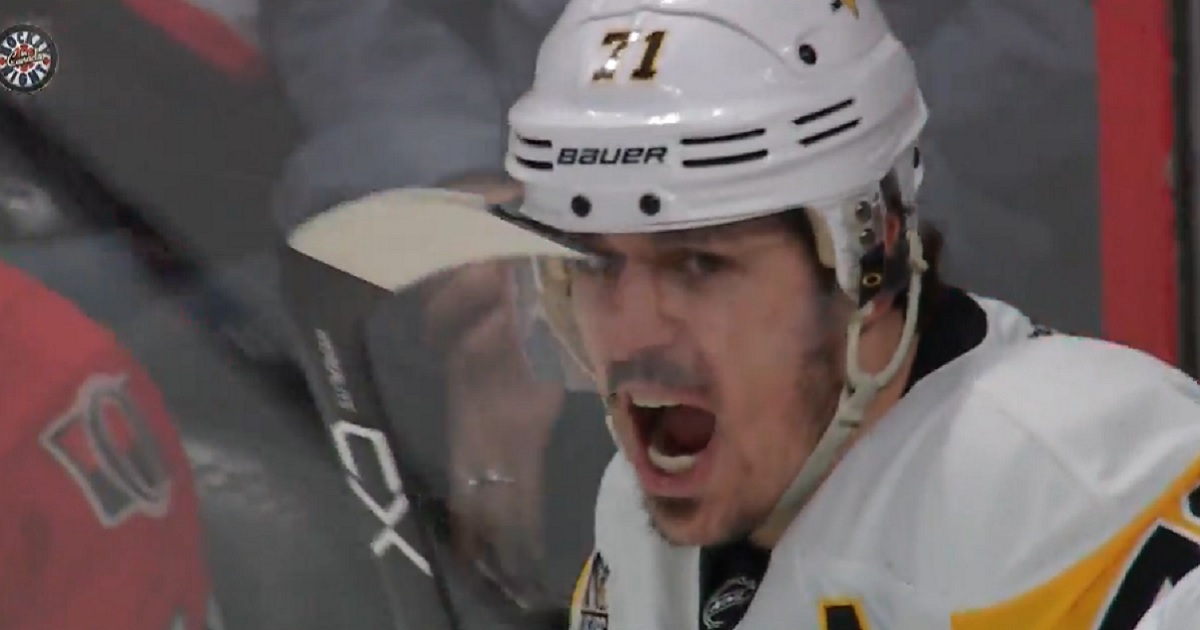 Malkin wins the faceoff, the battle, the rebound, and he scores!