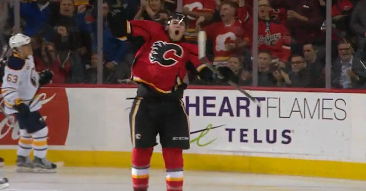 Watch: Matthew Tkachuk scores his first career goal!
