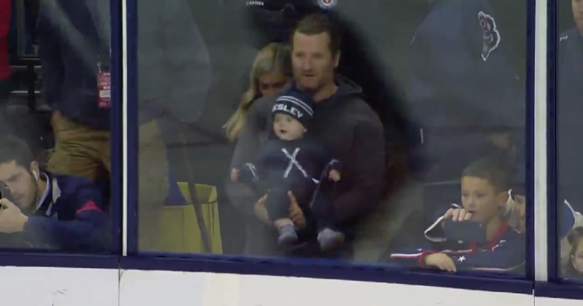 Scott Hartnell shows off his beautiful baby boy on Saturday night!