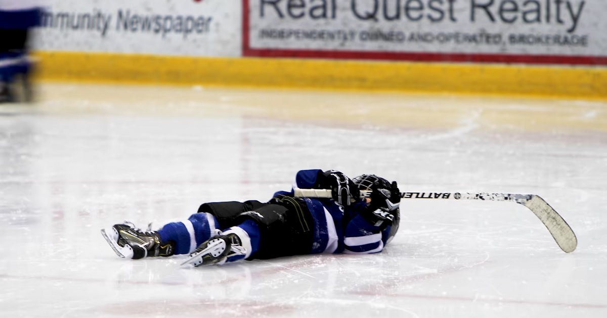 Coach mics up his 4 year old during Timbits Hockey. 