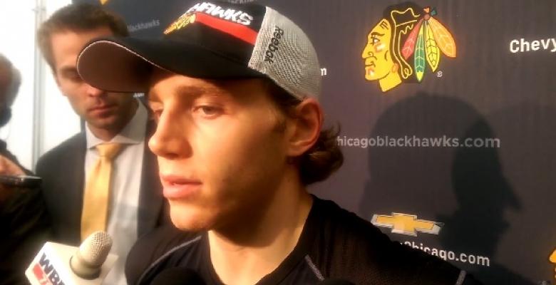 VIDEO: Patrick Kane updates his own injury following his big return.