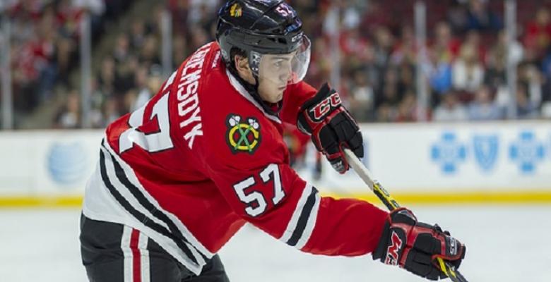 Hawks D getting beat up tonight