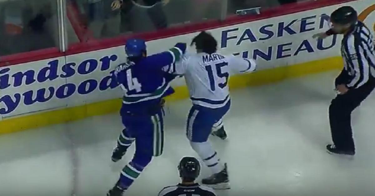 Gudbranson drops the gloves with Martin in revenge match!