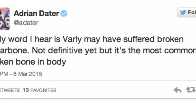 Report: Franchise goalie's injury could be season ending.