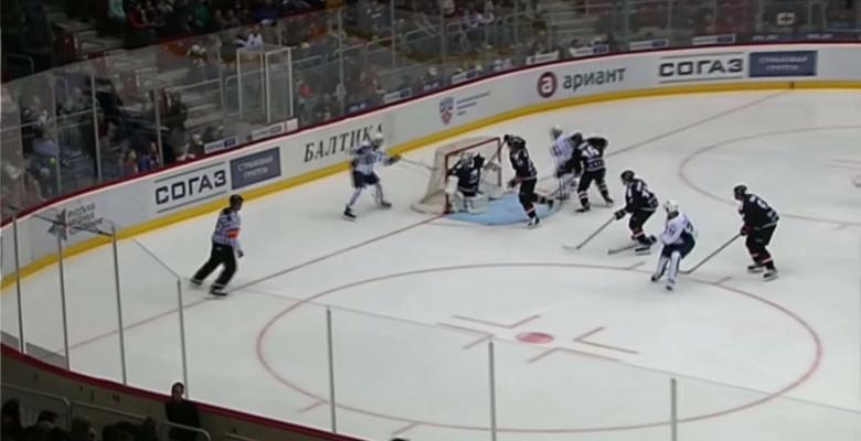 MUST SEE: KHL player scores his second nasty lacrosse style goal!