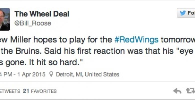 Report: Unbelievably, Drew Miller wants to play against Boston.