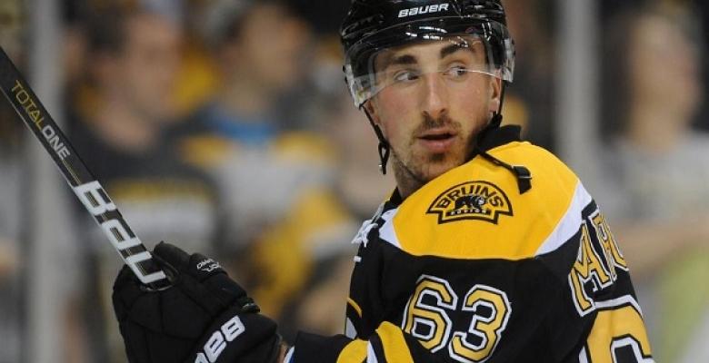 VIDEO: Bruins Marchand slashes Ericsson in the nuts!